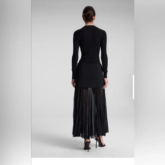A.L.C Willa Pleated Maxi Skirt $495 - Picture 4 of 11